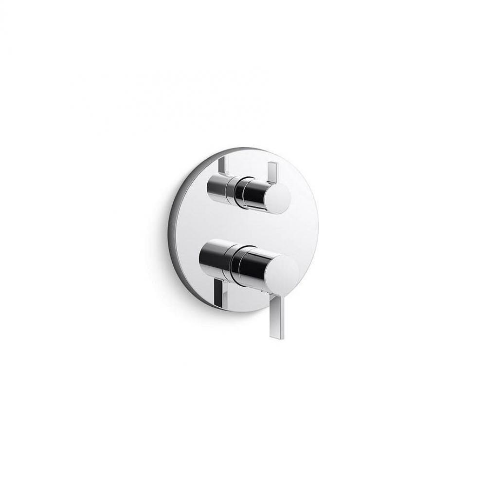 One™ 2-Way Stacked Thermostatic Trim, Lever Handle, Uk