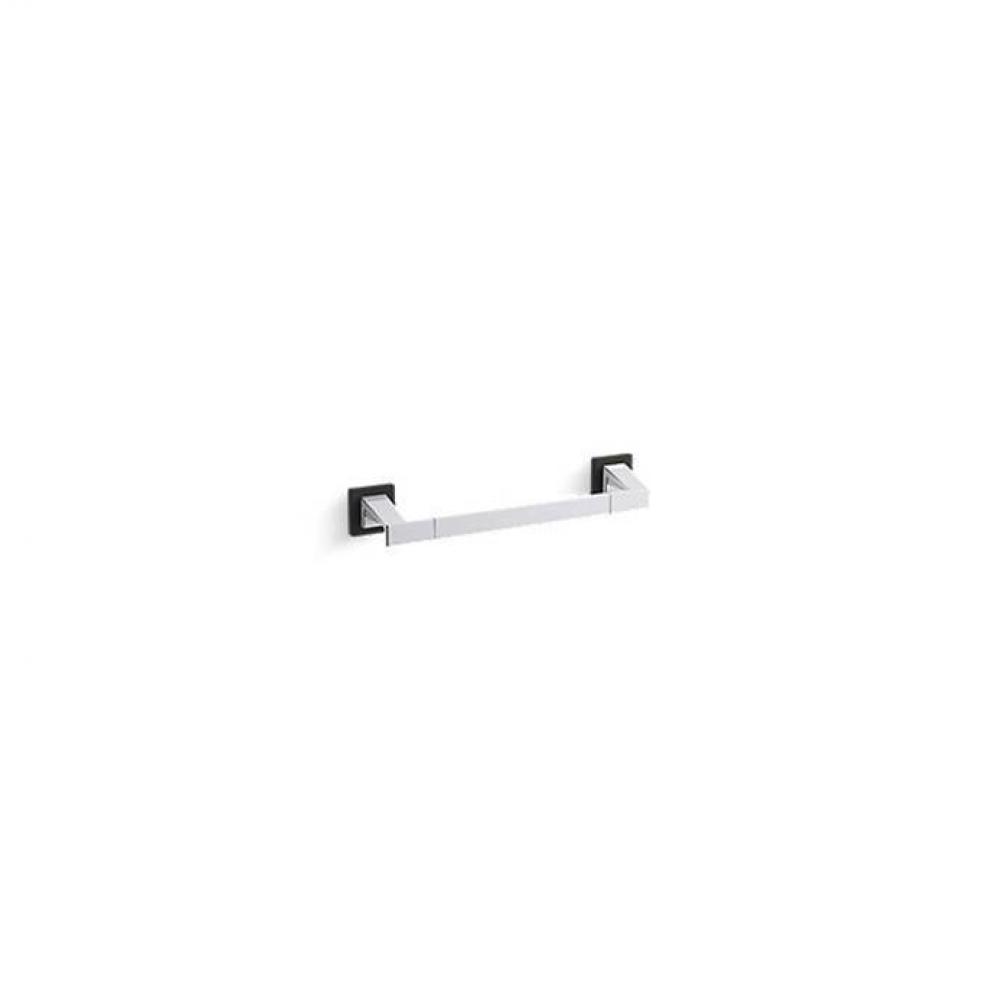 Klyne™ Towel Bar, 12'', Matte Black Accents