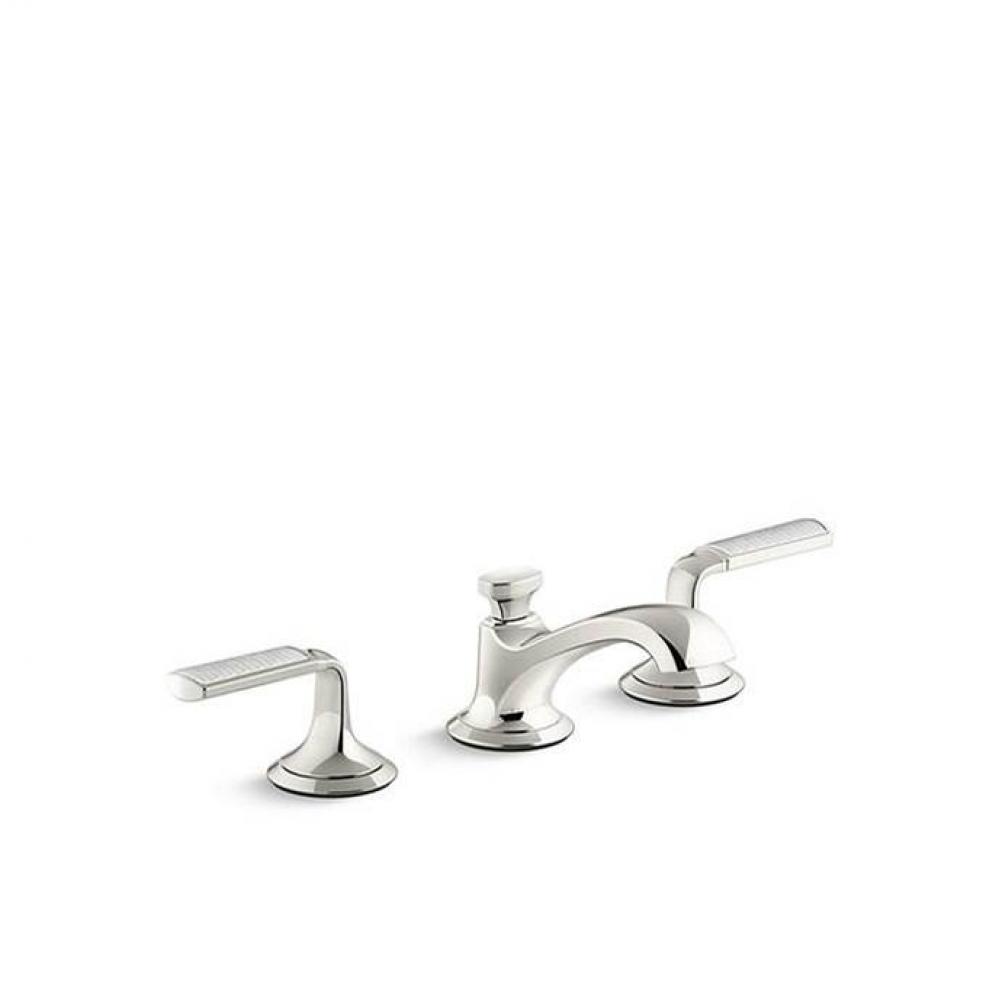 Script® Sink Faucet, Low Spout, Frost Wave Lever Handles