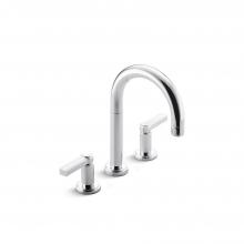 Kallista P24131W-LV-CP - Vir Stil® Minimal Sink Faucet, Lever Handles, Uk