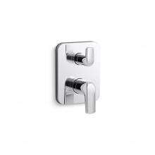 Kallista P24732T-LV-CP - Per Se® 2-Way Stacked Thermostatic Trim, Lever Handle, Uk