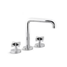 Kallista P24405-CR-CP - One™ Deck-Mount Bath Faucet, Tall Spout, Cross Handles