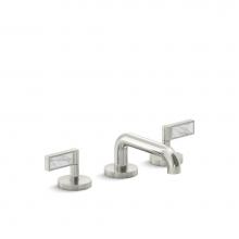 Kallista P24491-WC-AD - One™ Decorative Sink Faucet, Lever Handles, White Carrara  Stone Inserts
