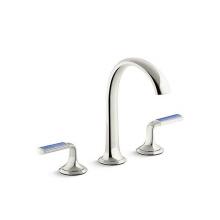 Kallista P25055-CBW-AD - Script® Sink Faucet, Arch Spout, Blue Wave Lever Handles