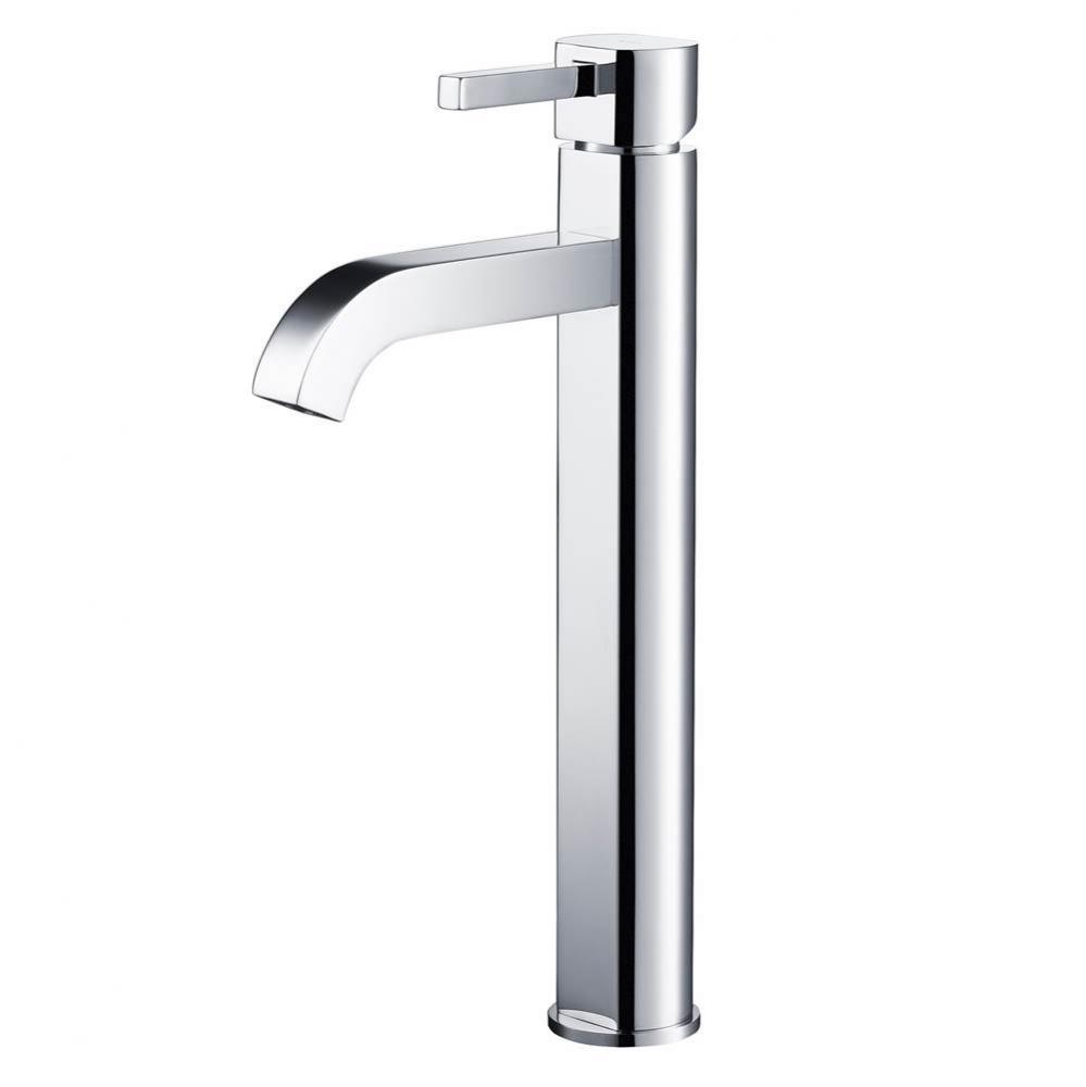 Ramus Tall Vessel Bathroom Faucet, Chrome Finish