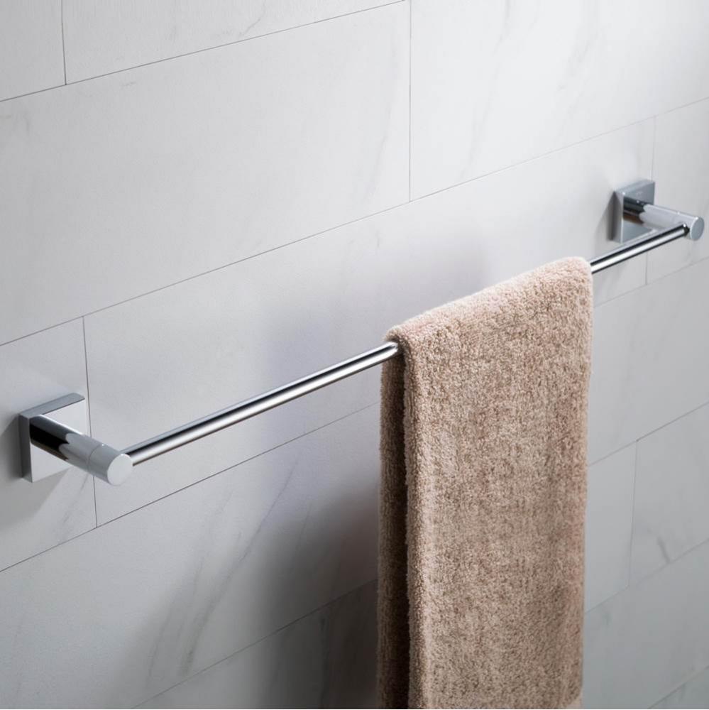 Ventus 24-inch Bathroom Towel Bar, Chrome Finish