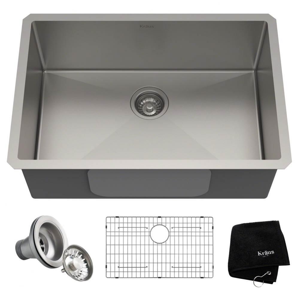 Standart PRO 28-inch 16 Gauge Undermount Single Bowl Stainless Steel Kitchen Sink