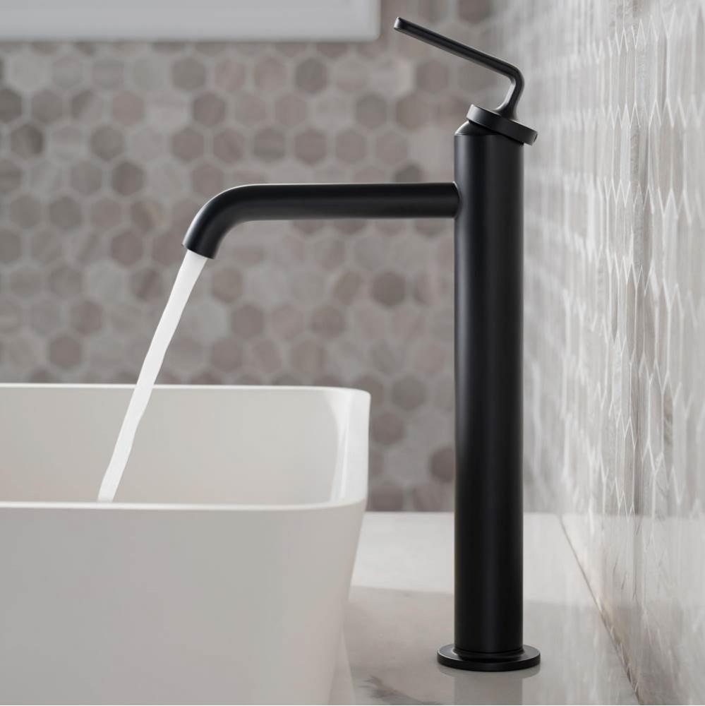Ramus™ Single Handle Vessel Bathroom Sink Faucet with Pop-Up Drain in Matte Black (2-Pack)