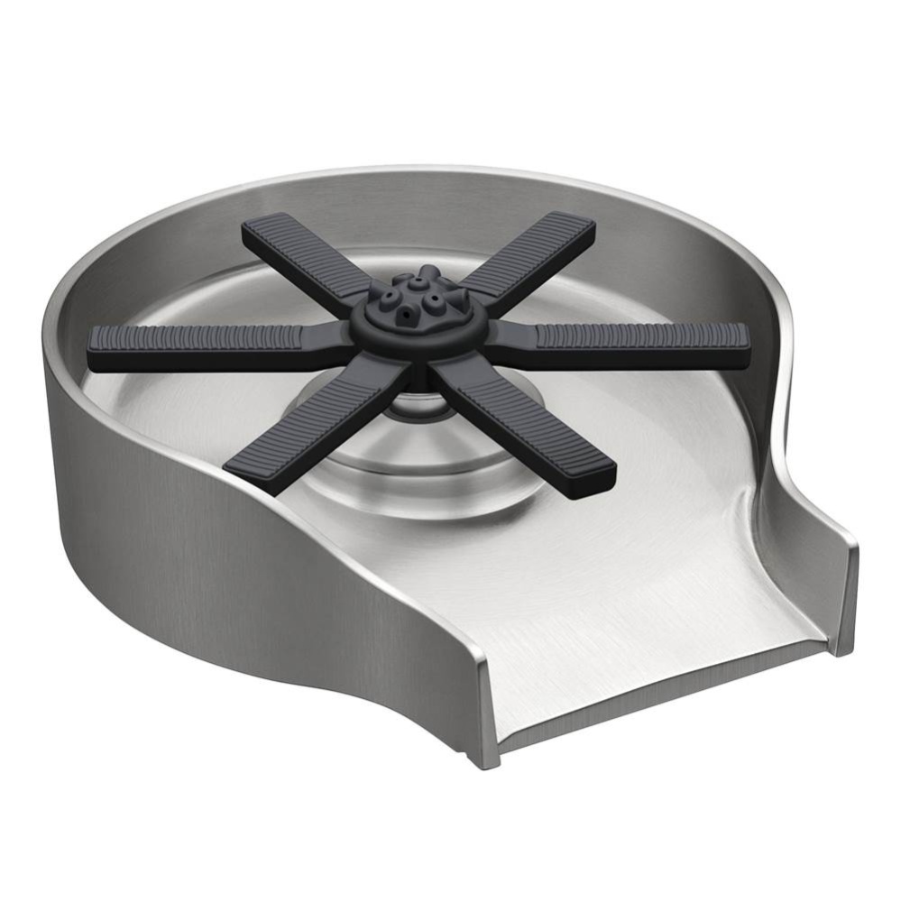 CleanMate Glass Rinser for Kitchen Sink in Spot-Free Stainless Steel