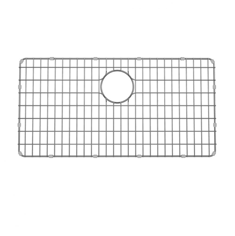 Dex Series 33-Inch Stainless Steel Kitchen Sink Bottom Grid with Soft Rubber Bumpers