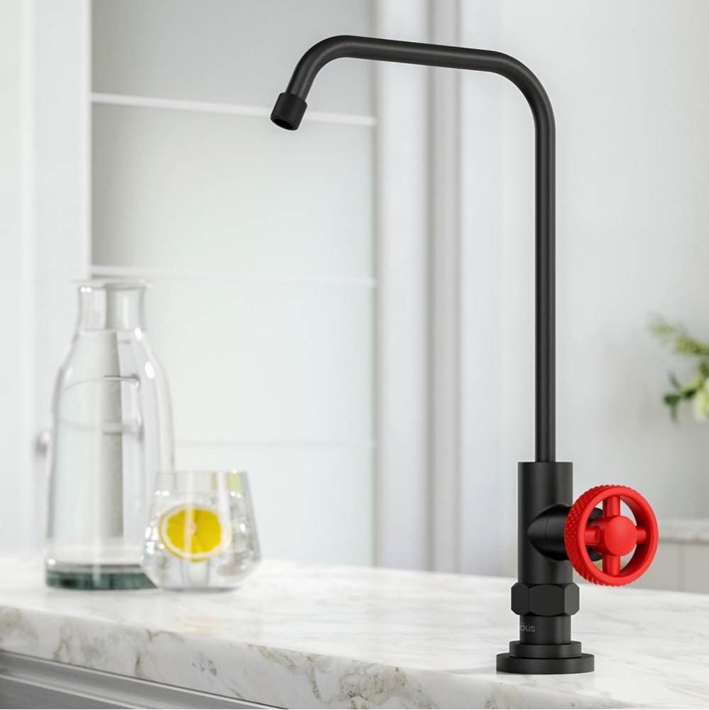 Urbix 100 percent Lead-Free Kitchen Water Filter Faucet in Matte Black