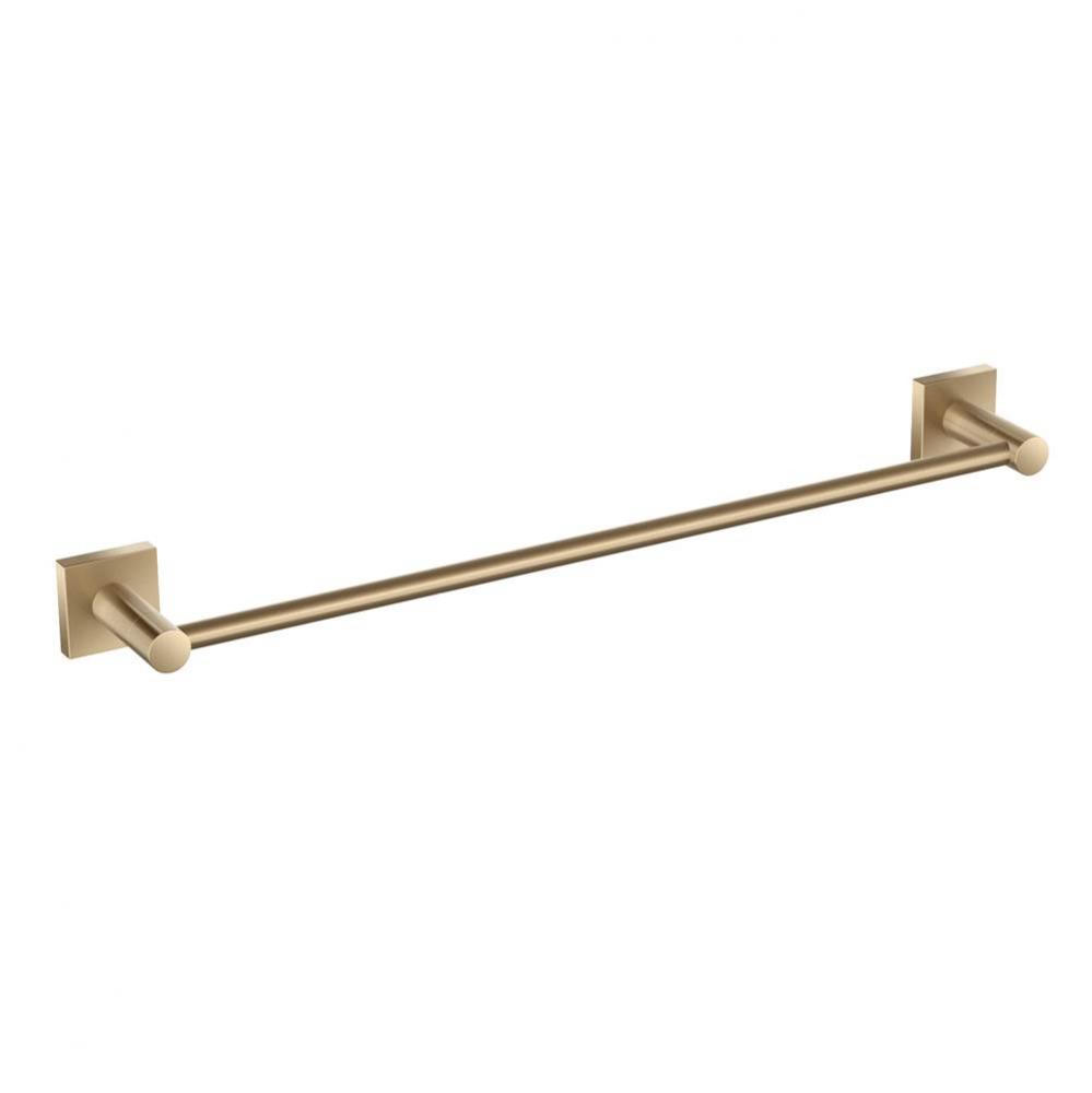 Ventus 18 Inch Bathroom Towel Bar, Brushed Gold Finish