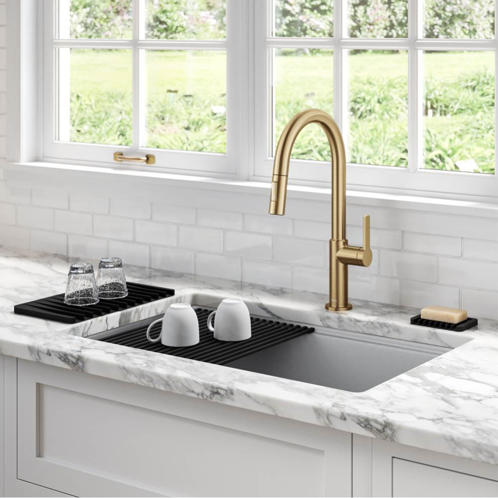 Roll Up Dish Drying Rack with Self-Draining Silicone Dish Drying Mat and Silicone Soap Dish Holder