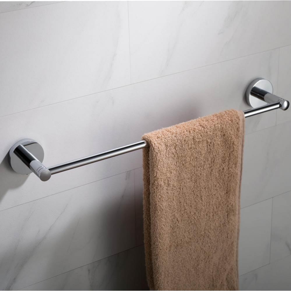 Elie™ 18-inch Bathroom Towel Bar, Chrome Finish