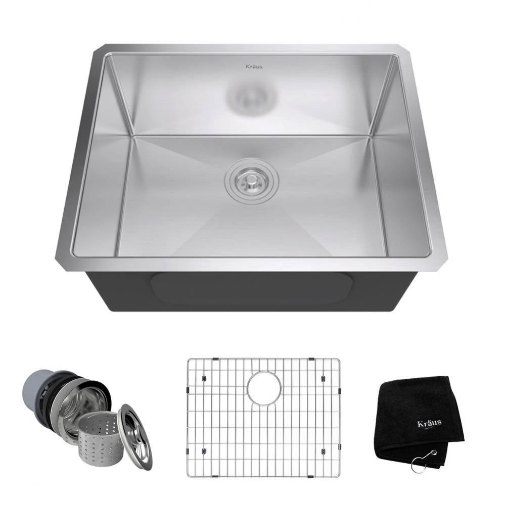 Standart PRO 23-inch 16 Gauge Undermount Single Bowl Stainless Steel Kitchen Sink