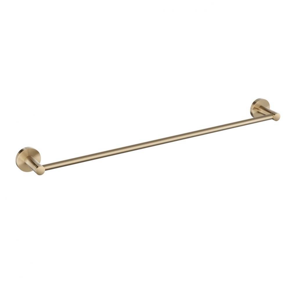 Elie 24 Inch Bathroom Towel Bar, Brushed Gold Finish