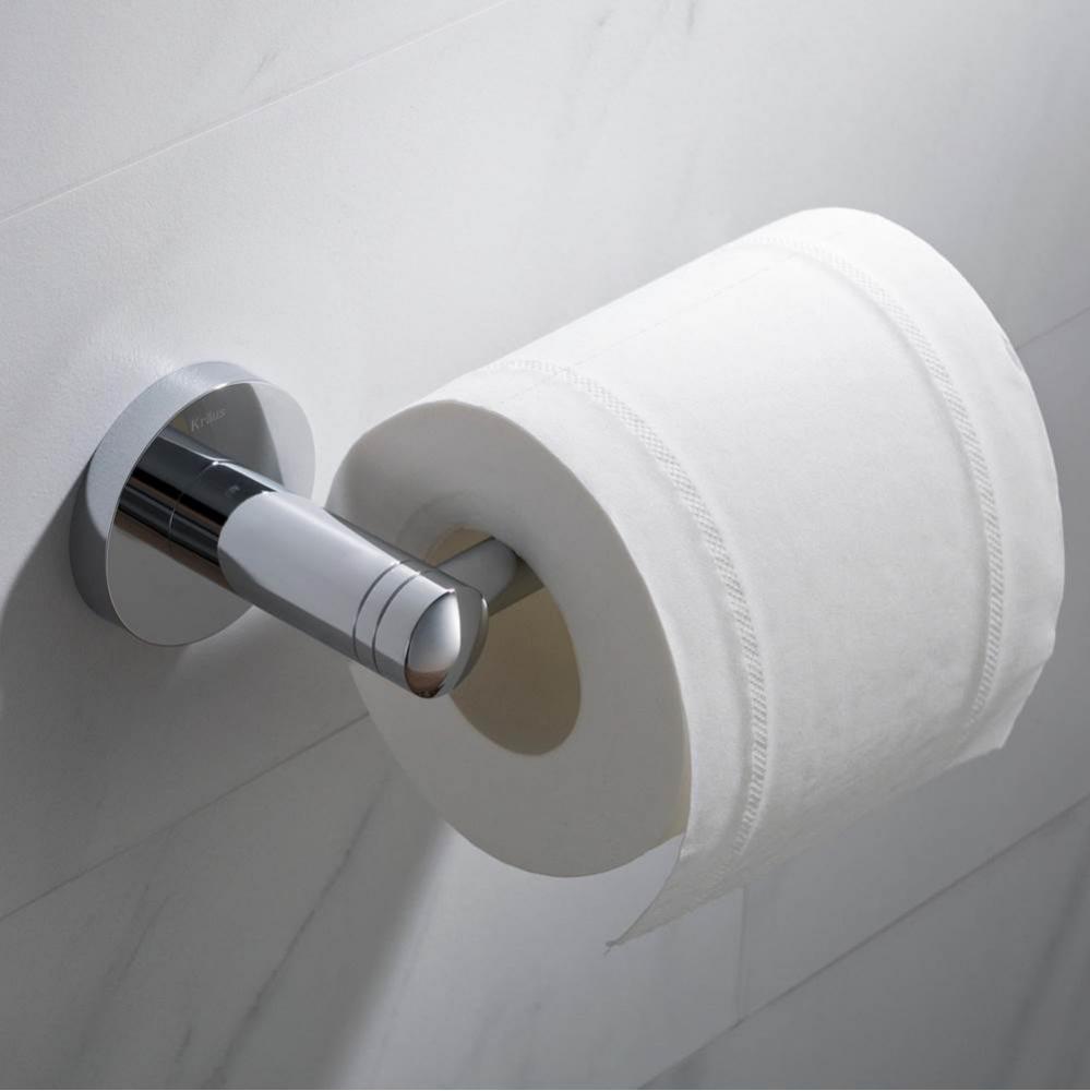 Elie Bathroom Toilet Paper Holder, Chrome Finish