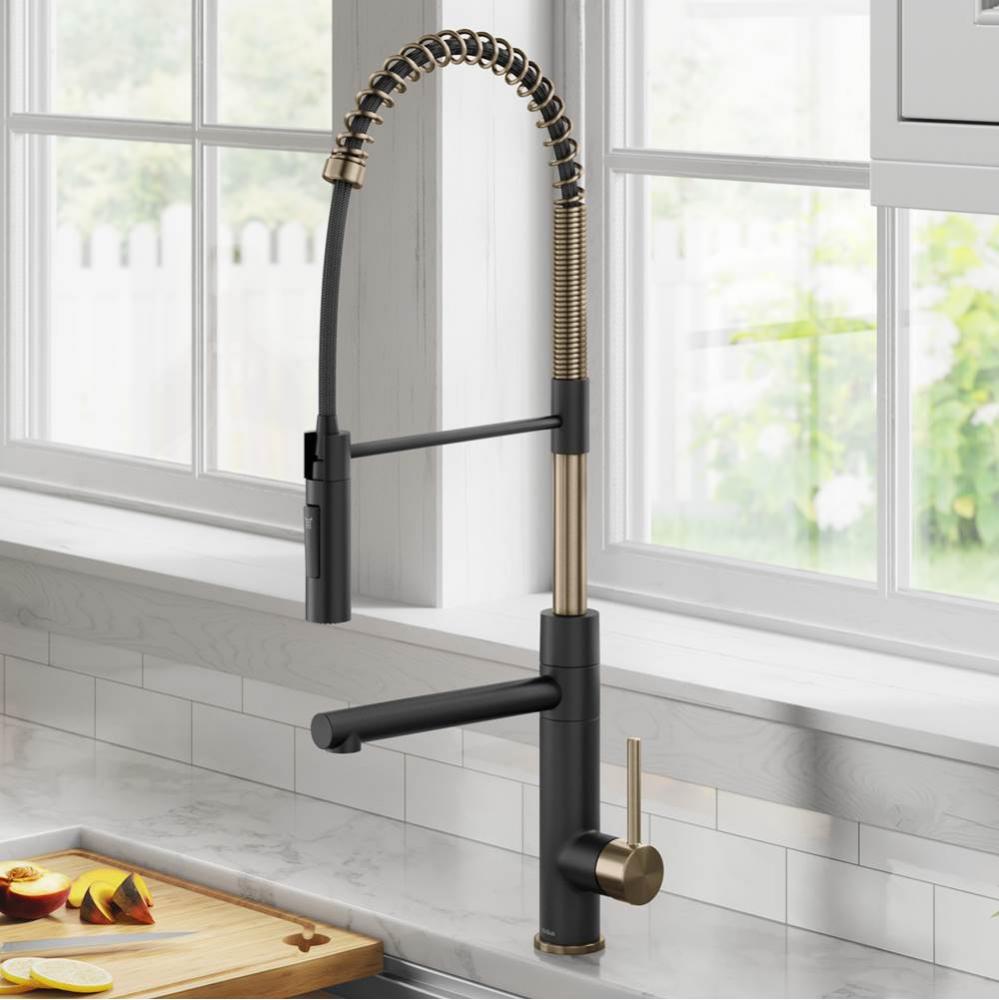 KRAUS Artec Pro Commercial Style Pull-Down Single Handle Kitchen Faucet with Pot Filler