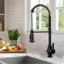 Kraus KPF-1691MB - Britt™ Commercial Style Pull-Down Single Handle Kitchen Faucet in Matte Black