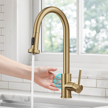 Kraus KSF-1616BB - Bolden Touchless Sensor 2-Function Single Handle Pull Down Kitchen Faucet in Spot-Free Brushed Bra