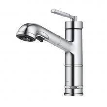 Kraus KPF-4103CH - Allyn Industrial Pull Out Single Handle Kitchen Faucet In Chrome