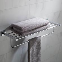 Kraus KEA-17742CH - Ventus Bathroom Shelf with Towel Bar, Chrome Finish