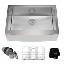 Kraus KHF200-30 - Standart PRO 30-inch 16 Gauge Single Bowl Stainless Steel Farmhouse Kitchen Sink