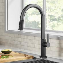 Kraus KPF-2820MBSFSB - KRAUS® Oletto™ Single Handle Pull-Down Kitchen Faucet in Matte Black / Spot Free Black Stai