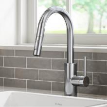 Kraus KPF-2620CH - KRAUS Oletto™ Dual Function Pull Down Kitchen Faucet, Chrome Finish