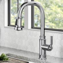 Kraus KPF-4101CH - Allyn Transitional Industrial Pull Down Single Handle Kitchen Faucet In Chrome