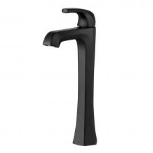 Kraus KVF-1210MB - Esta Single Handle Vessel Bathroom Faucet with Pop-Up Drain in Matte Black