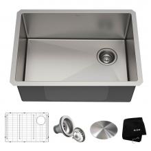 Kraus KHU111-25 - Standart PRO 25-inch 16 Gauge Undermount Single Bowl Stainless Steel Kitchen Sink