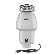 Kraus KWD201-50MCG - WasteGuard 1/2 HP Continuous Feed Garbage Disposal with Ultra-Quiet Motor for Kitchen Sink with Po