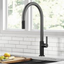 Kraus KPF-2821MBSFSB - KRAUS® Oletto™ High-Arc Single Handle Pull-Down Kitchen Faucet in Matte Black / Spot Free B