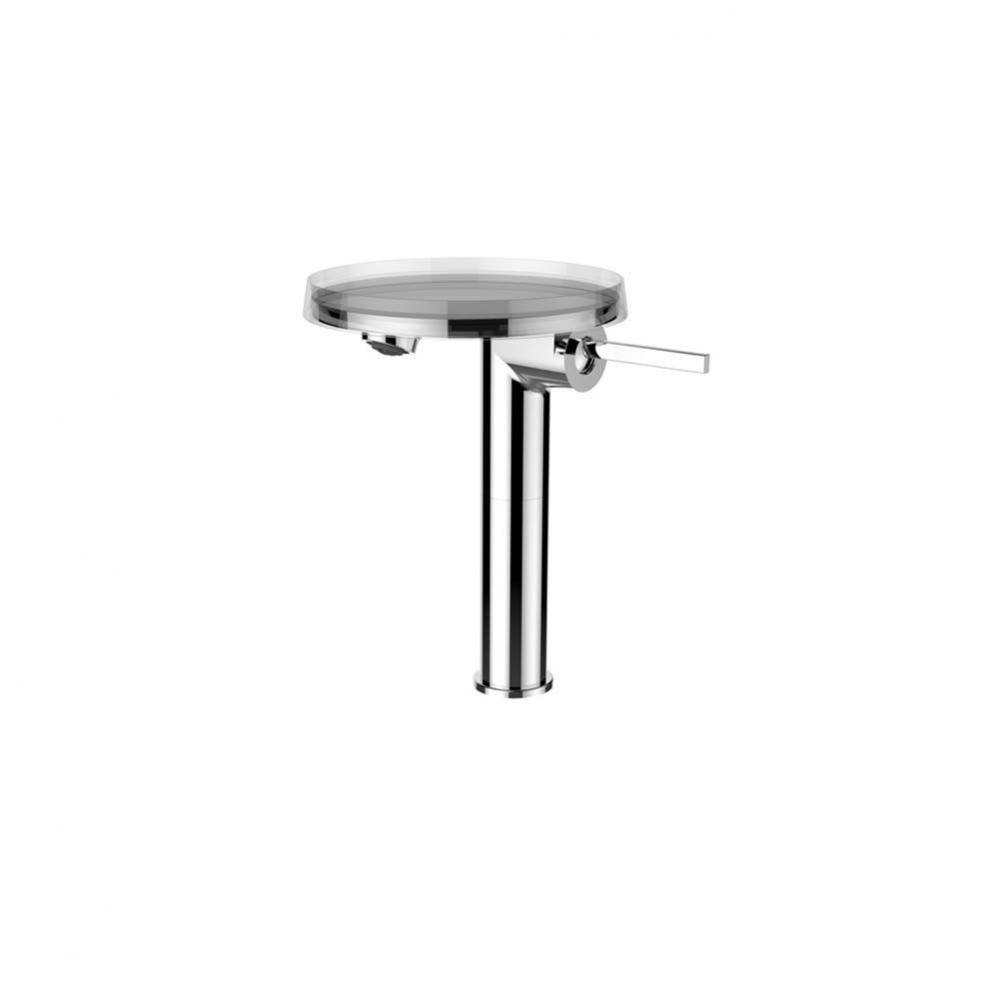 Kartell by Laufen washbasin mixer high, fixed spout 125mm, without pop-up waste, chrome