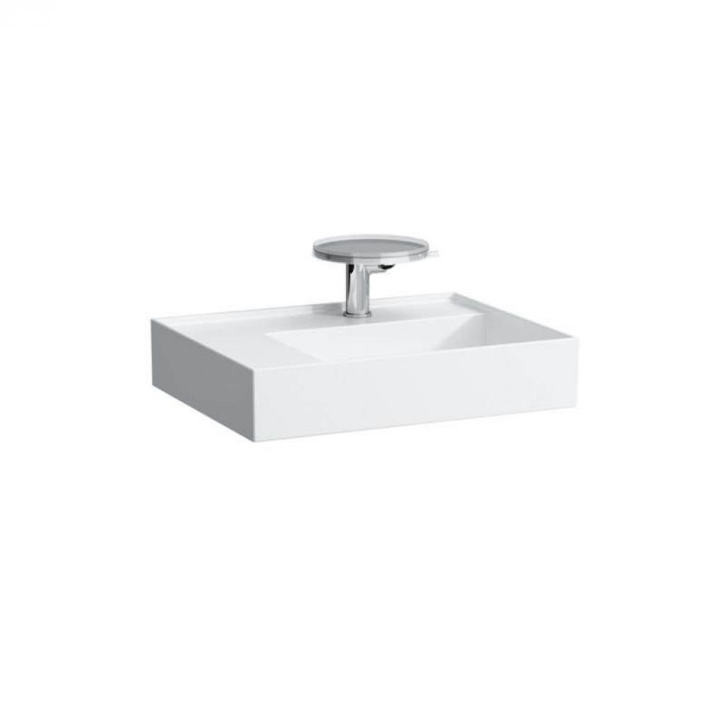 Kartell by Laufen Washbasin, shelf left, with special hidden outlet (600x460mm)