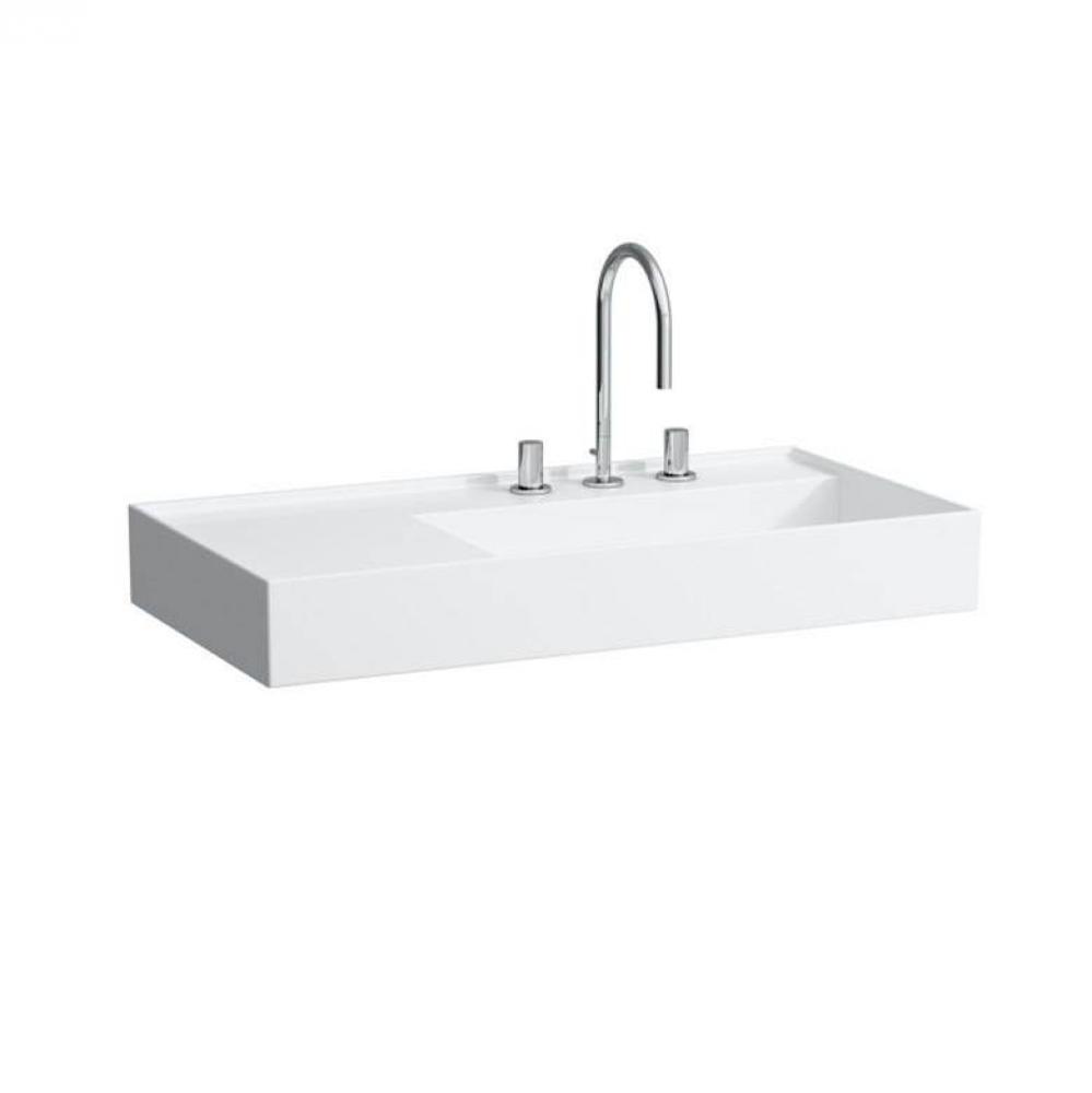 Kartell by Laufen Washbasin, shelf left, with special hidden outlet (900x460mm)