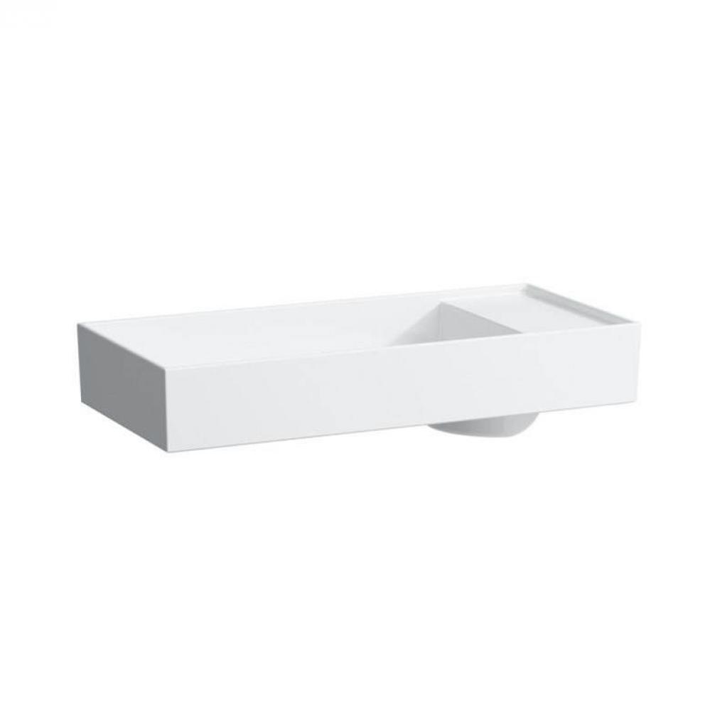 Kartell by Laufen Washbasin bowl with tapbank, with special hidden outlet (750x350mm)