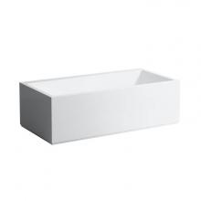 Kartell By Laufen H223332000000U - Rectangular bathtub, freestanding, 170x86 cm, with tap bank, with illuminated slot overflow at opp