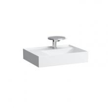 Kartell By Laufen H8103357571851 - Kartell by Laufen Washbasin, shelf left, with special hidden outlet (600x460mm)