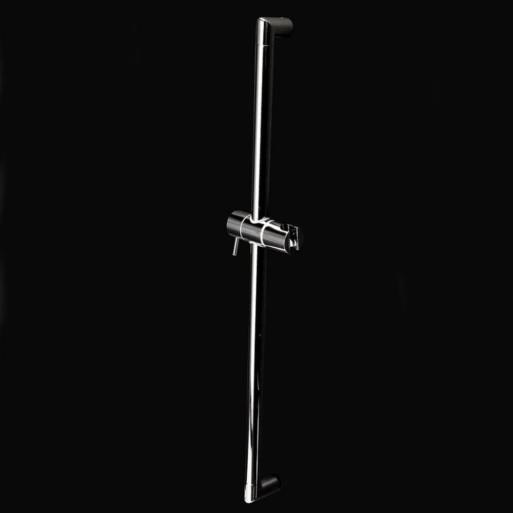 Wall-mount round rail with hook for handheld shower head