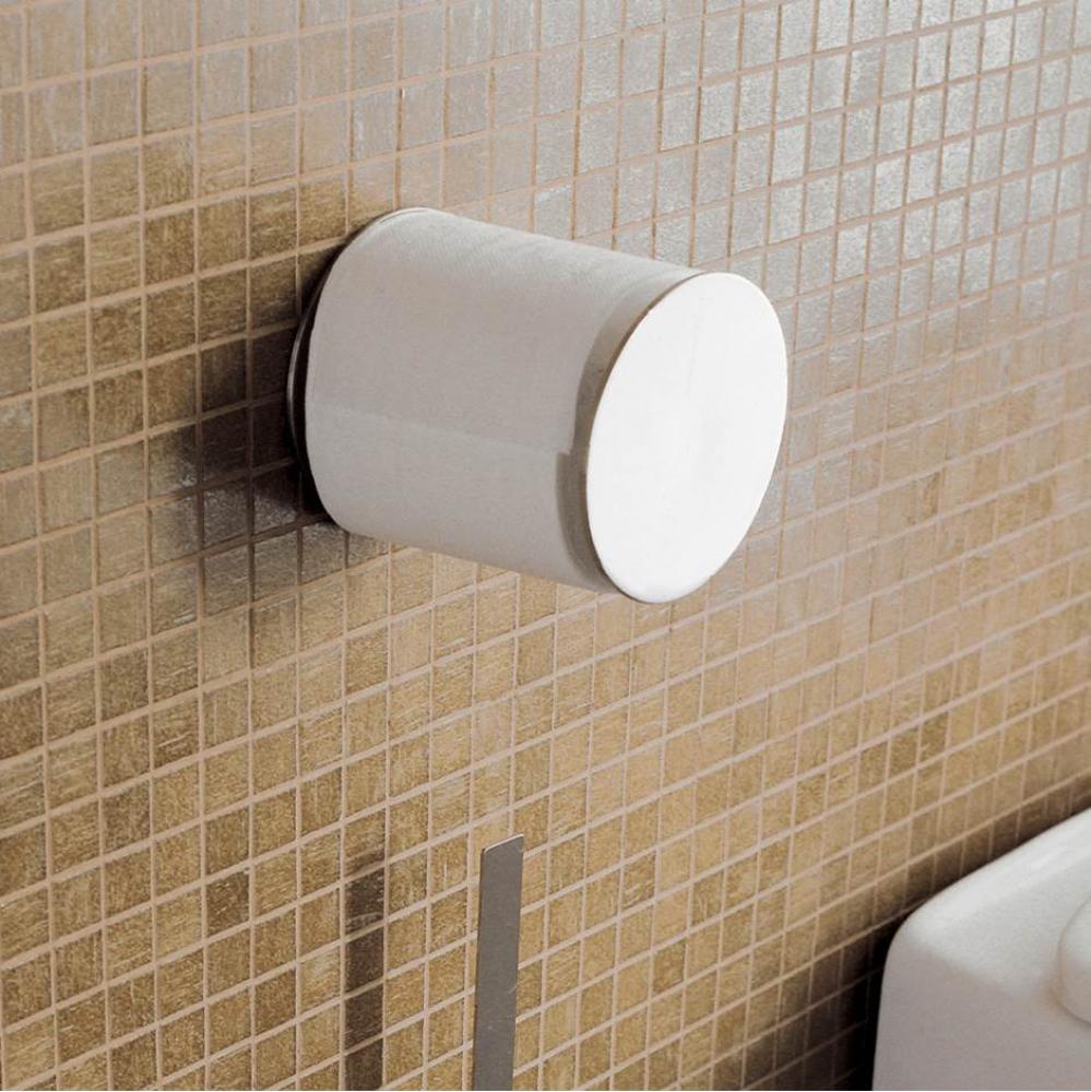 Wall Mount Toilet Paper Holder Made of Chrome Plated Brass. Diam: 4'', D: 4 3/4'&ap