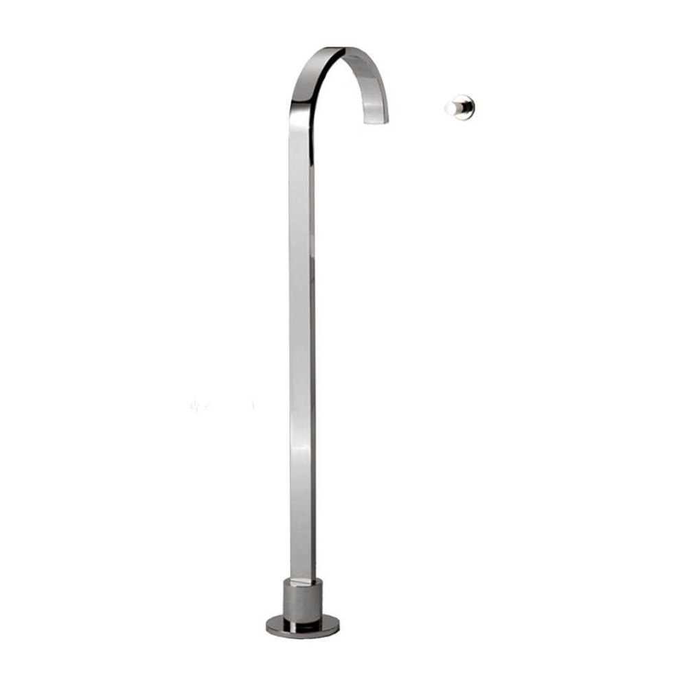 Floor-standing Single-hole Tub Filler Spout. Mixer Sold Separately