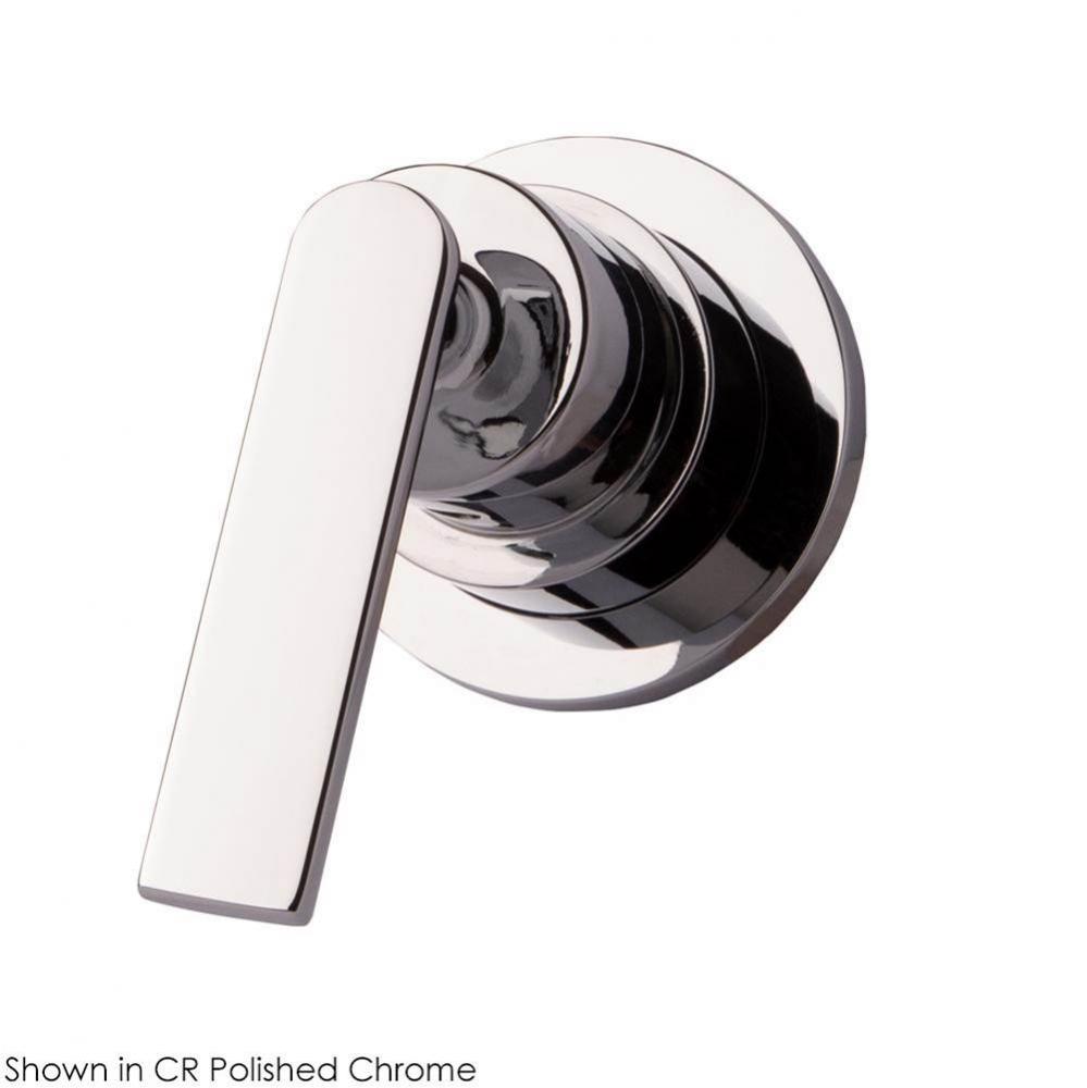 TRIM ONLY - Built-in single-lever mixer with round escutcheon and lever handle