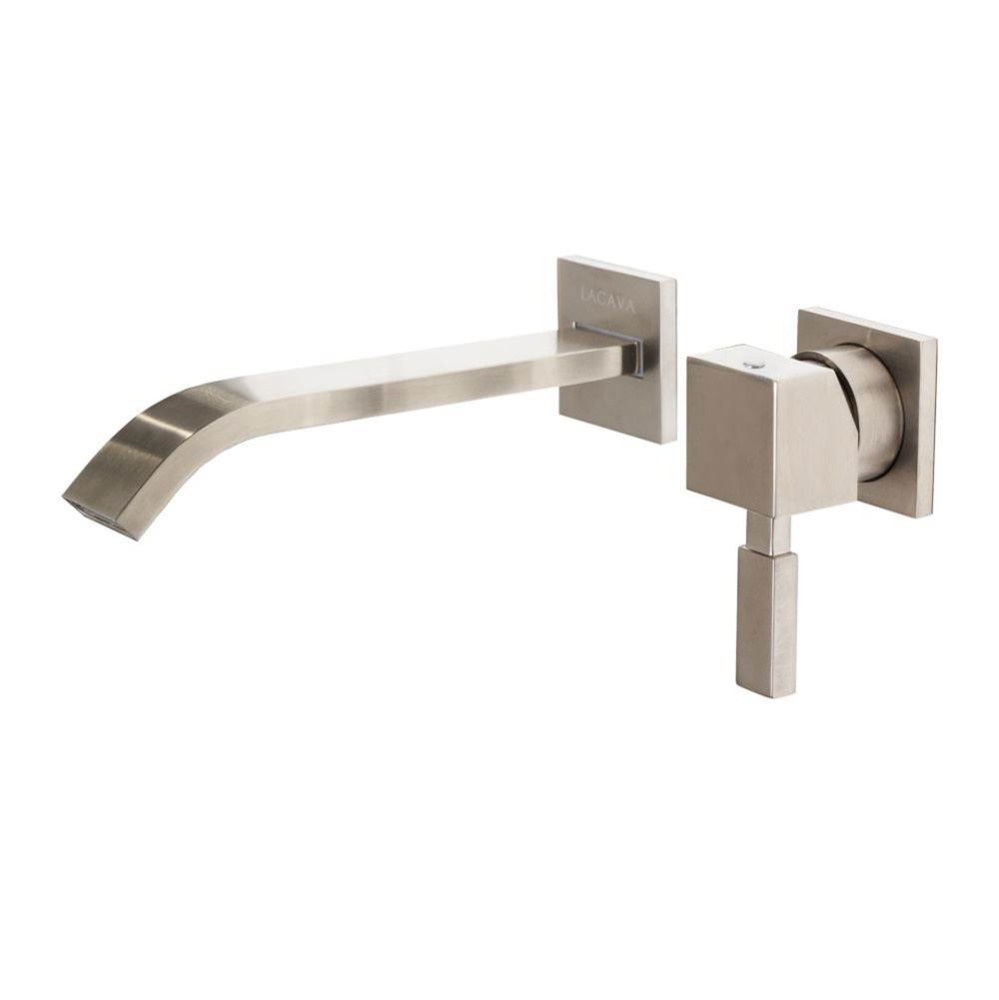 Rough - Wall Mount Two-hole Faucet Featuring Natural Water Flow, with One Lever Handle On The Righ