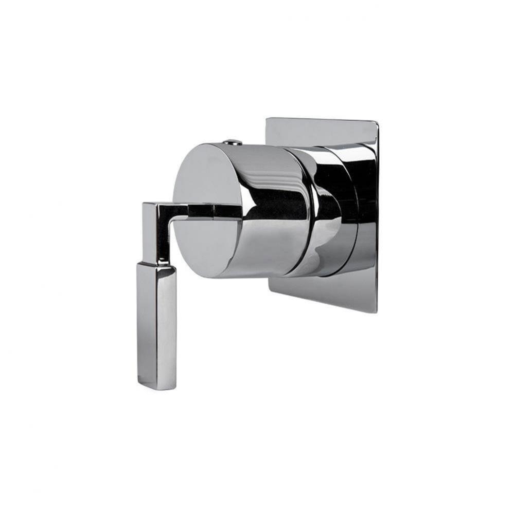 TRIM ONLY - 2-Way diverter valve GPM 10 (43.5 PSI) with square back plate and lever handle