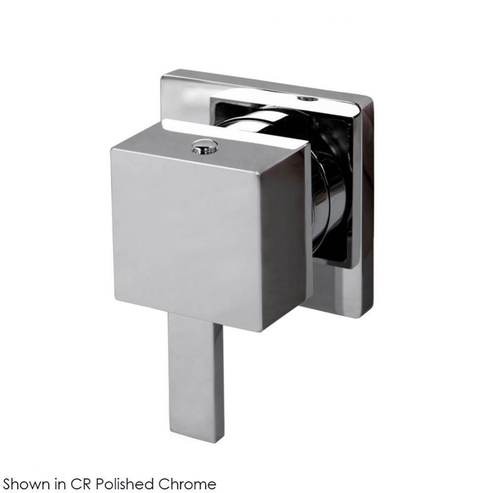 TRIM ONLY - 3-Way diverter valve GPM 10 (43.5 PSI) with square back plate and square handle