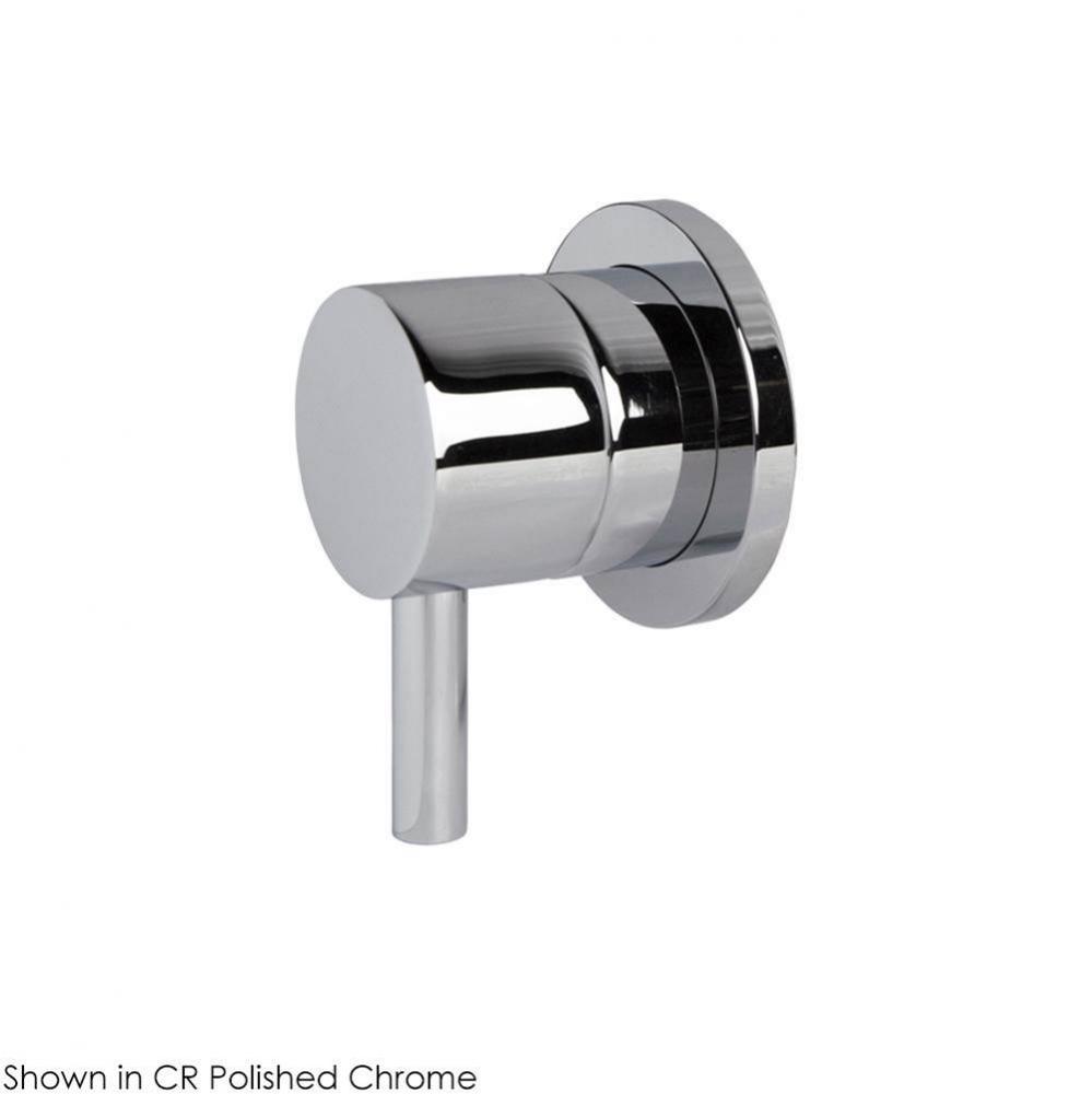 TRIM ONLY - Stop valve GPM 12 (43.5 PSI) with square back plate and round lever handle 1/2'&a