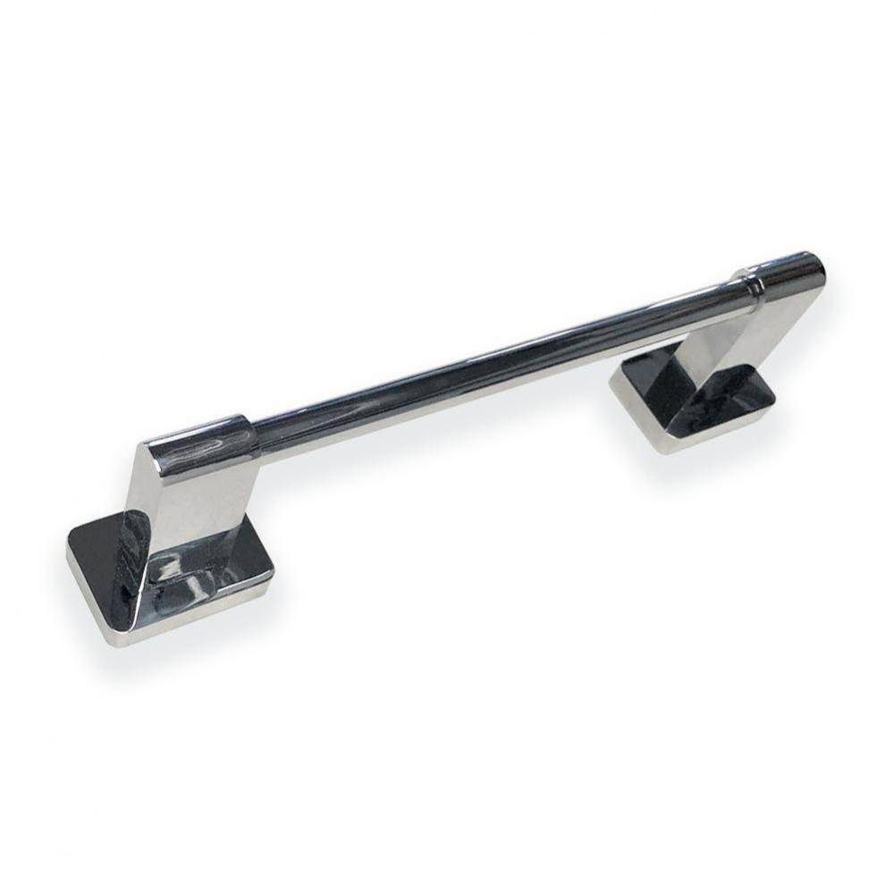 Wall mount towel bar made of chrome plated brass 10''
