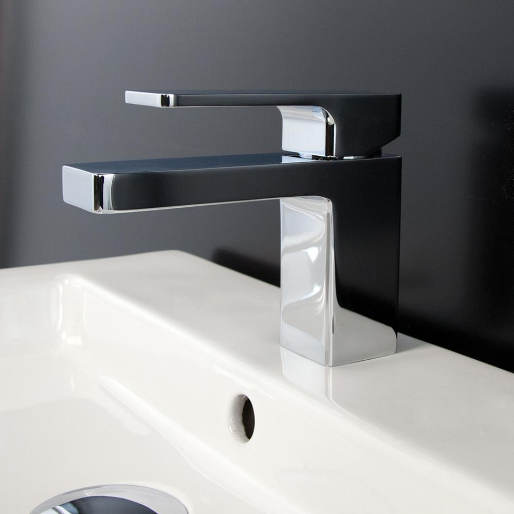 Deck mount single hole faucet with lever handle pop up drain included SPOUT: 4 7/8'', H: